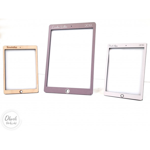 Rámeček ve stylu iPadu s výběrem barev a textu Fotorámček v štýle iPadu s výberom farieb a textu