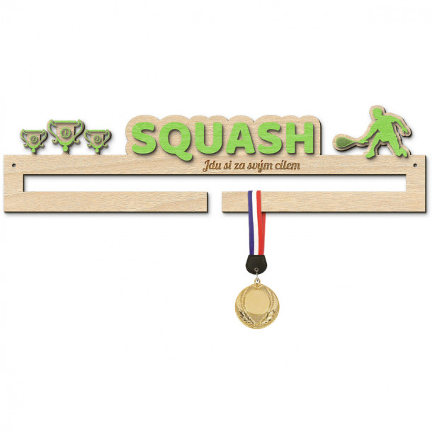 Vešiak na medaily squash - stredný